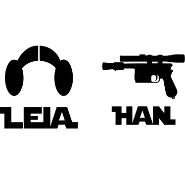 Sticker WC signalétique toilettes Star Wars - TenStickers