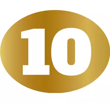 Autocollant voiture nombres d'or - TenStickers