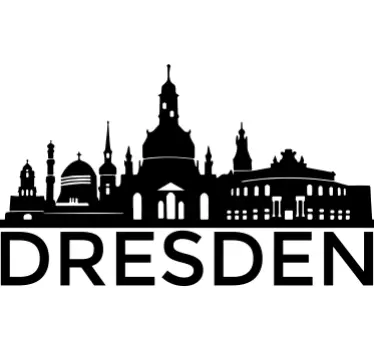 Sticker horizom monuments Dresden - TenStickers