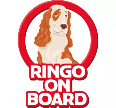 Autocollant Voiture Ringo on board - TenStickers