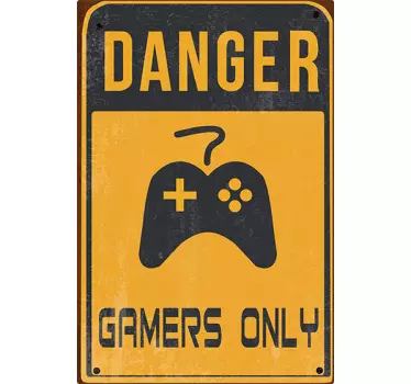 Sticker porte phrase "Gamers only" - TenStickers