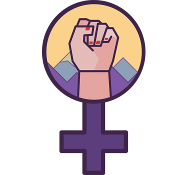 Autocollant lutte féministe - TenStickers