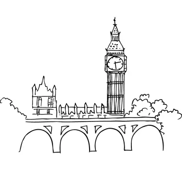 Autocollant mural Big Ben - TenStickers