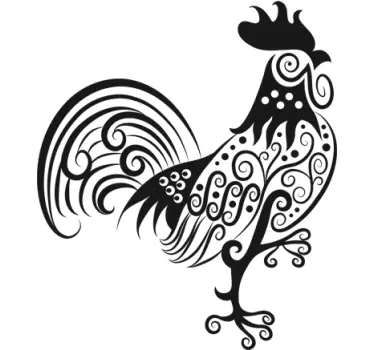 Autocollant mural illustration coq - TenStickers