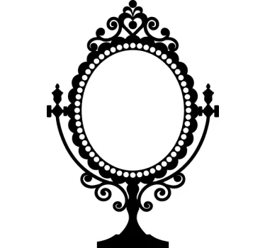 Autocollant mural miroir vintage - TenStickers