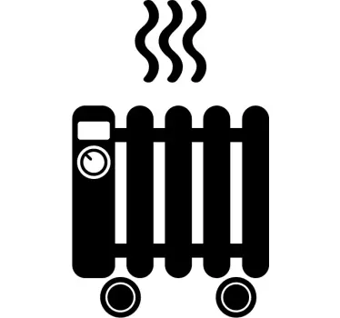 Autocollant mural radiateur - TenStickers