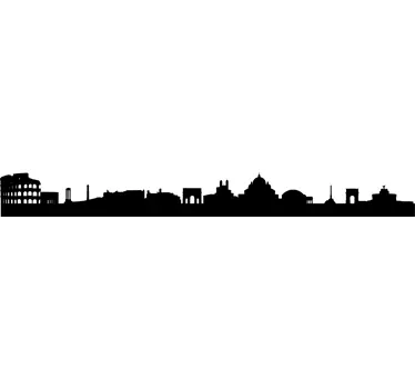 Autocollant mural skyline Rome - TenStickers