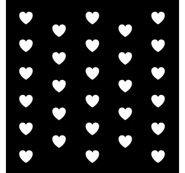 Sticker citation Amour Motifs de Coeurs - TenStickers