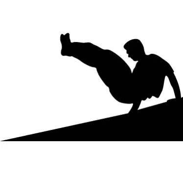 Sticker acrobatie parkour - TenStickers