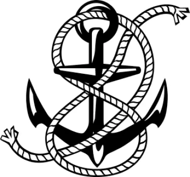Sticker ancre bateau - TenStickers