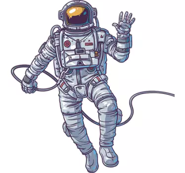 Sticker mural astronaute - TenStickers