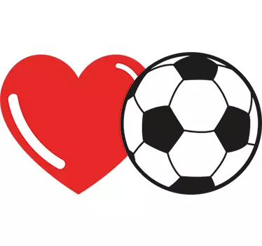 Sticker ballon coeur - TenStickers