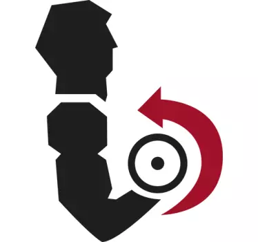 Sticker bodybuilder biceps curls - TenStickers