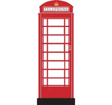 Sticker cabine rouge Londres - TenStickers