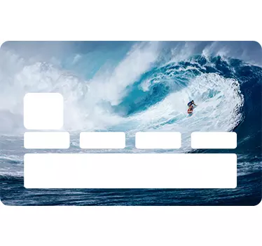 Sticker carte bancaire surf - TenStickers
