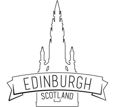 Sticker cathédrale Edinburg - TenStickers