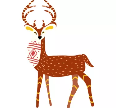 Sticker cerf dessin - TenStickers