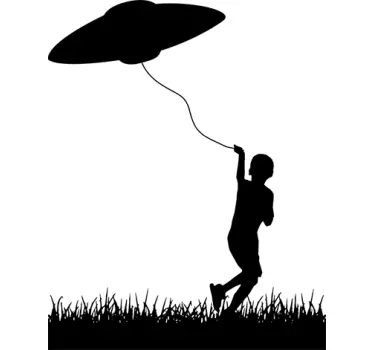 sticker cerf volant ovni - TenStickers