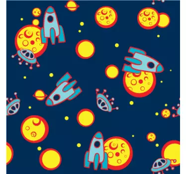 sticker chambre enfant cosmos - TenStickers