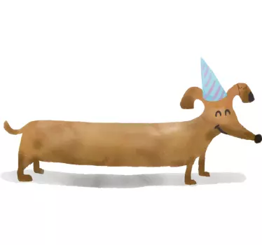 Sticker Maison Dessin de Chien - TenStickers