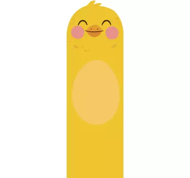 Sticker Maison Poussin Jaune - TenStickers