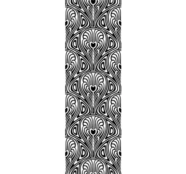Sticker paroi de douche motif Art Nouveau - TenStickers