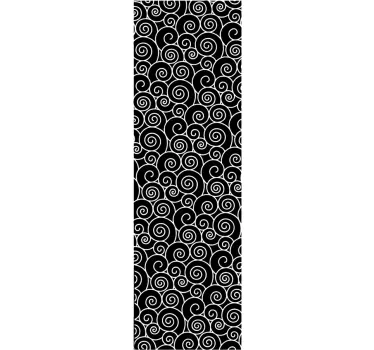 Sticker cloison douche ondes - TenStickers