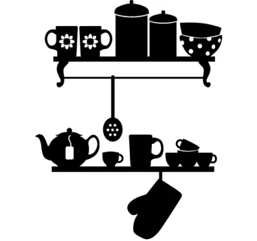 Sticker cuisine assortiment varié - TenStickers