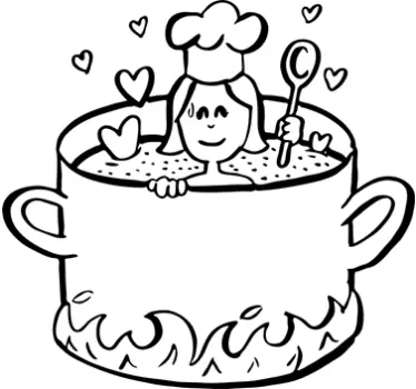 Sticker cuisine avec amour - TenStickers