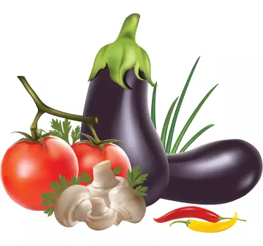 Sticker cuisine légumes du marché - TenStickers