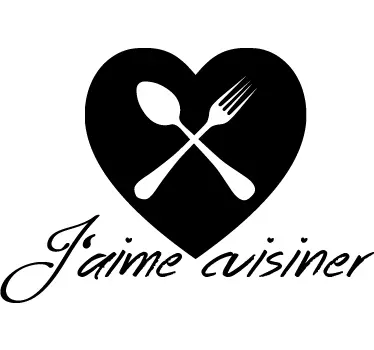 Sticker cuisine aime cuisiner - TenStickers