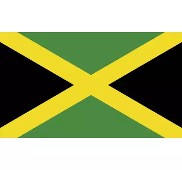 Sticker décoratif drapeau de la Jamaïque - TenStickers