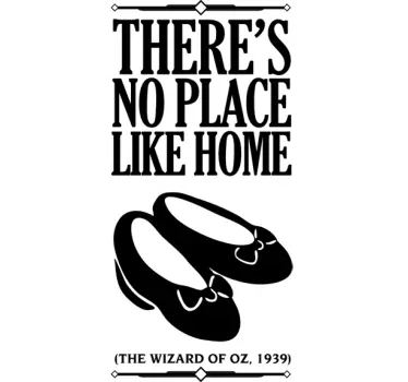 Sticker décoratif no place like home - TenStickers