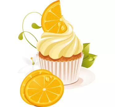 Sticker cuisine dessert à l'orange - TenStickers
