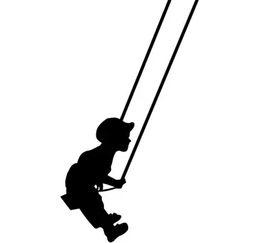 Sticker enfant balançoire - TenStickers