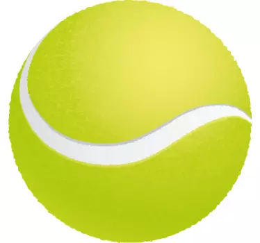 Sticker enfant balle de tennis - TenStickers
