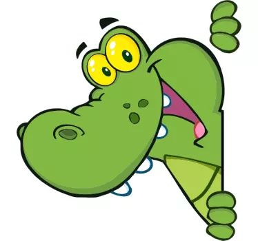 Sticker enfant crocodile couleur - TenStickers