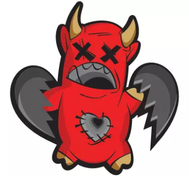 Sticker enfant diablotin - TenStickers