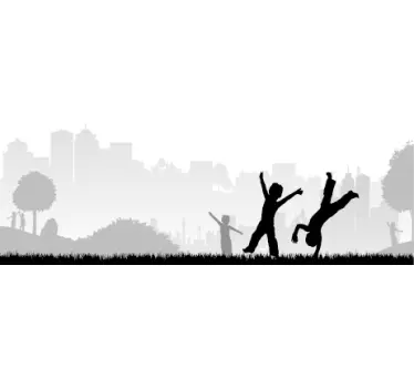 Sticker enfant jeu parc - TenStickers