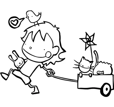 Sticker enfant jouets dessin - TenStickers