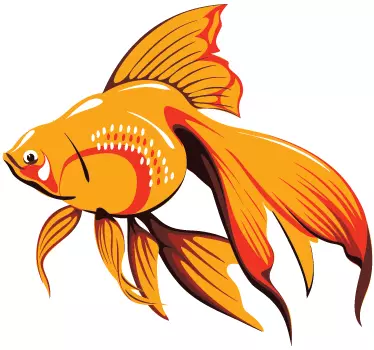 Sticker enfant poisson doré - TenStickers