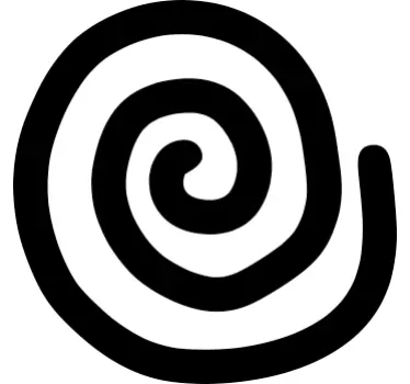 Sticker enfant spirale monochrome - TenStickers