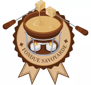 Sticker cuisine la Fondue Savoyarde - TenStickers