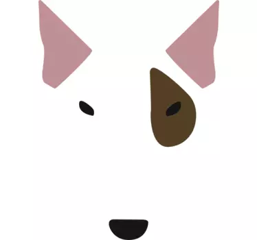 sticker face bull terrier - TenStickers