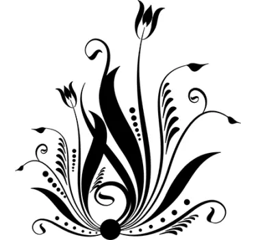 sticker fleur décorative - TenStickers