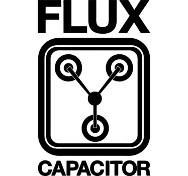Sticker flux capacitor - TenStickers