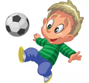 Sticker foot enfant dribble - TenStickers