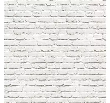Sticker Frise Murale Brique blanche - TenStickers