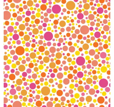 Sticker frise rond colorés - TenStickers
