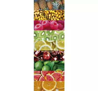 Sticker Maison Texture Fruits - TenStickers